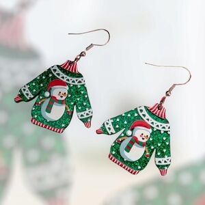 NWOT UGLY SWEATER EARRINGS